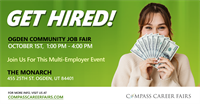 Ogden Community Job Fair on Tues. 10/1/2024– up to 40+ Local Hiring Companies in one location.