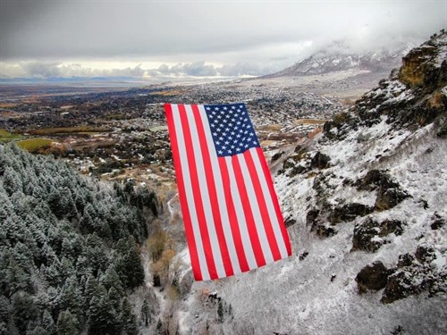 American Flag in Coldwater Canyon