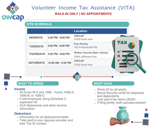 2026 Volunteer Income Tax Assistance Schedule