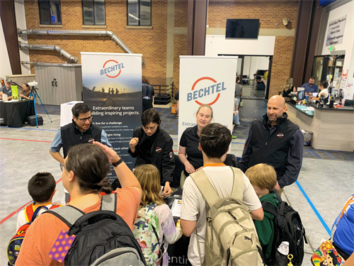 Bechtel teammates support the Northern Utah Youth Network's STEM Expo at Youth Impact