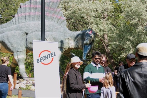 Bechtel staffs a booth at United Way's annual STEM Action Day at the George S. Eccles Dinosaur Park