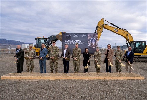 The U.S. Air Force, Northrop Grumman, and Bechtel break ground on construction in Promontory, UT
