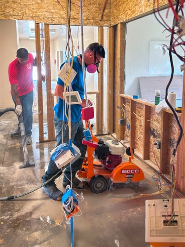 Our students hard at work remodeling our new North Salt Lake campus.