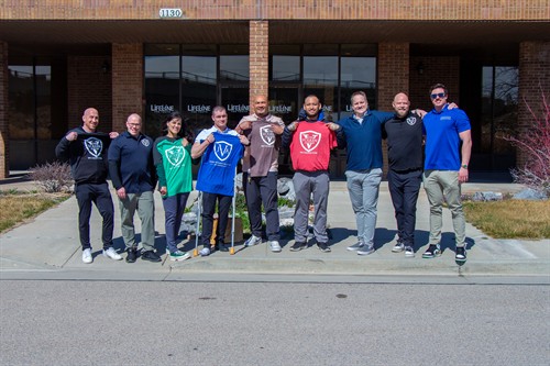 Our amazing staff after securing the property for our new campus in North Salt Lake, at the former LifeLine building.