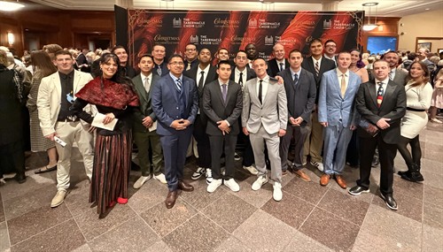 Some of our staff and students at the 2025 Tabernacle Christmas Concert.