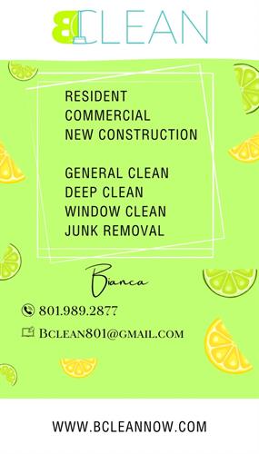 BCLEAN BUSINESS CARDS