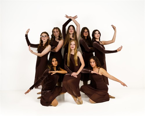 Dance team in elegant pose