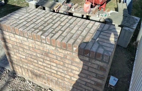 Garden wall for a residential customer