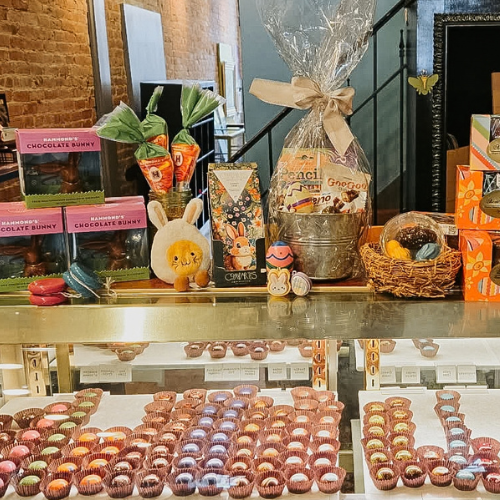 Locally made chocolate bon bons