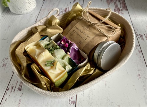 B2B corporate gifting baskets. Handcrafted soap and skincare made in Ogden Utah. Perfect for destination gifts. 