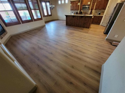 New LVP in a Kitchen 