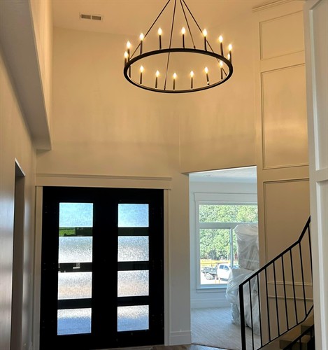 Chandelier installation