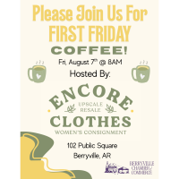 FIRST FRIDAY COFFEE - ENCORE CLOTHES