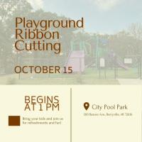 Ribbon Cutting-New City Park Playground