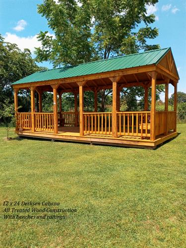 12x24 Cabana is Perfect for Gatherings or Hot Tub