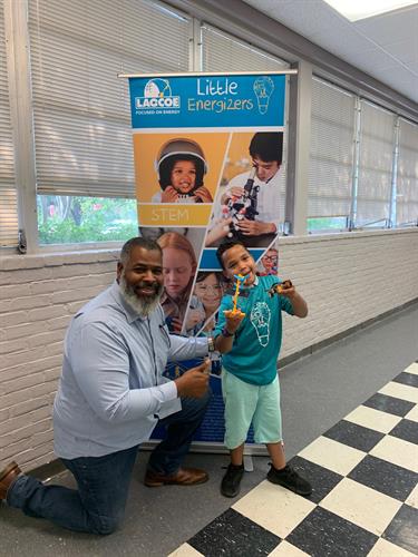 LAGCOE came to BBBS' Monday Night Out at Girard Park. This event is held every Monday at the Cypress room and is open to all children in Acadiana. 