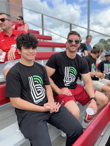 Catching a ULL Baseball game. BBBS partners with ULL to send our matches to enrichment events like games, lectures, and other campus activities. 