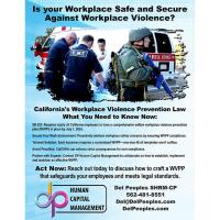 April Luncheon - California's New Workplace Violence Prevention Law (SB 553). What You Need to Know Now...