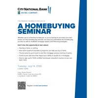 City National Bank's Homebuying Seminar