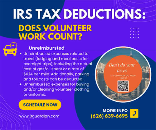IRS TAX DEDUCTIONS | Does Volunteer Work Count?
