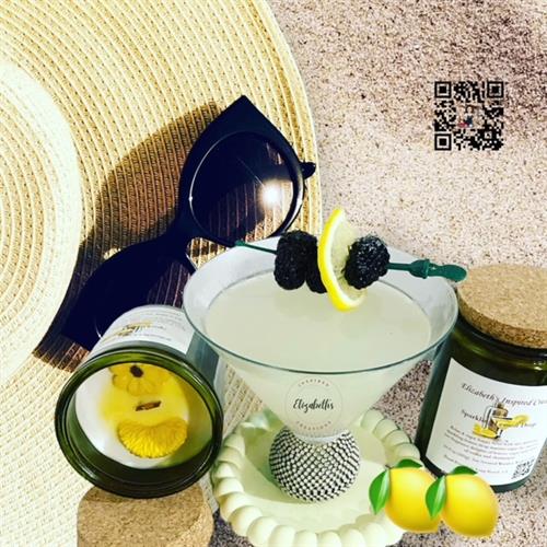 Lemon Drop Martini Inspired Soy Candle