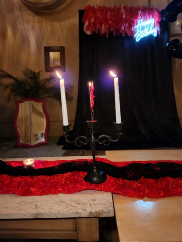 Milestone Birthday: Spooky theme at a local tea house