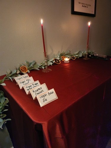 Yule Holiday Party: Event decor