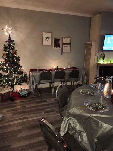 Yule Holiday Party: Event decor