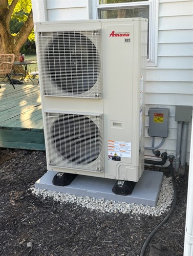 ASZV9 Cold Climate Heat Pump installed on route 36