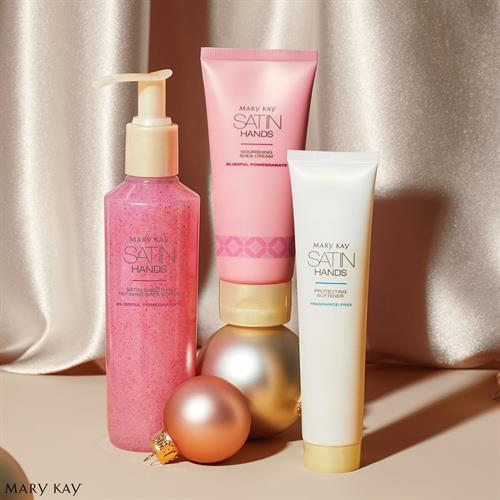 Blissful Pomegranate Satin Hands.  Go on, indulge your senses.  Treat hands to this Nourishing Shea Cream that helps them instantly feel smooth, soft & moisturized, even after washing.  https://www.marykay.com/lindac5/en-us/products/new-products/limited-edition