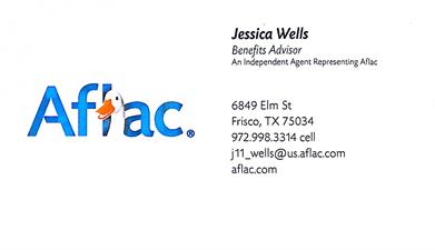 Jessica Wells- Independent Agent Representing Aflac