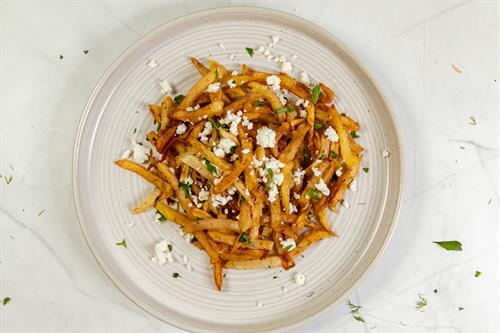 Greek Fries (feta,olive oil, oregano.paprika)