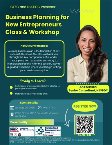 Free Business Plan Class & Workshop Jan 20,2026 Morning Session 