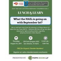 Lunch & Learn: What the HAIL is going on with September 1st? Presented by Phipps Moore LLP