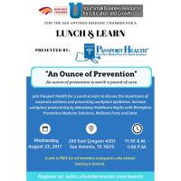 Lunch & Learn: "An Ounce of Prevention" presented by Passport Health