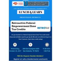 Lunch & Learn: Retroactive Federal Empowerment Zone Tax Credits presented by RetroTax