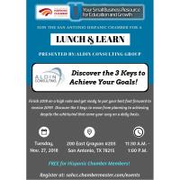 Lunch & Learn: "Discover the 3 Keys to Achieve Your Goals!" presented by Aldin Consulting Group