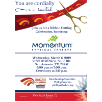 Ribbon Cutting: Momentum Physical Therapy & Sports Rehab at Dominion Crossing