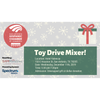 Annual Toy Drive Mixer Benefiting SAMMinistries of San Antonio! Walk-in RSVPS are welcomed!