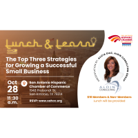 Lunch & Learn: The Top Three Strategies for Growing a Successful Small Business Presented by the Aldin Consulting Group