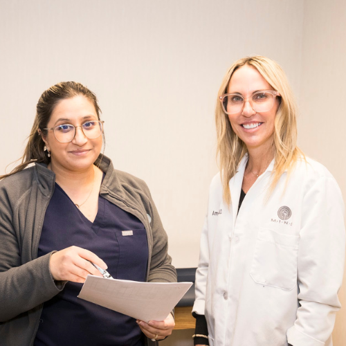 (L) Inderpreet Bhatia, BSN, RN, FNP-BC (R) Amy Kodrik, DO, DipABLM, Neurologist 