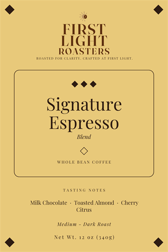 Signature Espresso blend — whole bean & ground