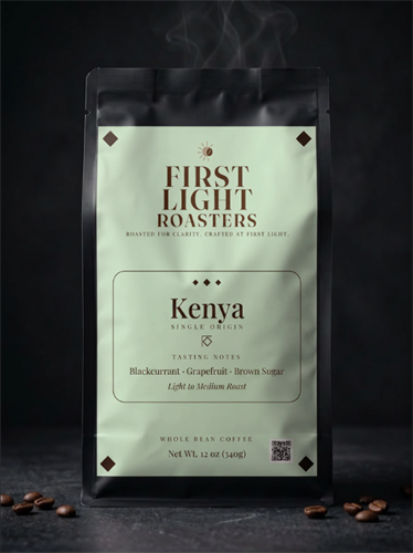 Kenya AA single origin — blackcurrant, grapefruit, brown sugar