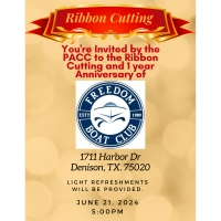 2024 Ribbon Cutting and 1 Year Anniversary for Freedom Boat Club