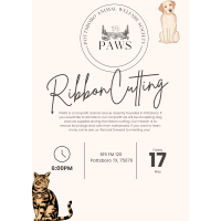 2024 Ribbon Cutting Pottsboro Animal Welfare Society (PAWS)