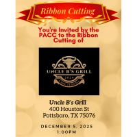 2025 Ribbon Cutting - Uncle B's Grill