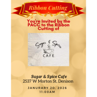 2026 Ribbon Cutting - Sugar & Spice Cafe