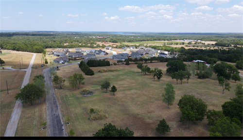 Over head view of Lake Texoma from Whispering Meadows