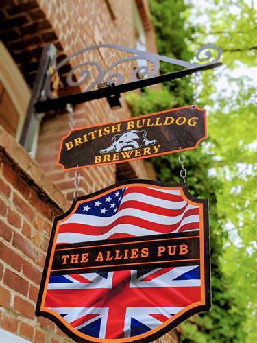 Allies Pub Sign by Higman Graphics