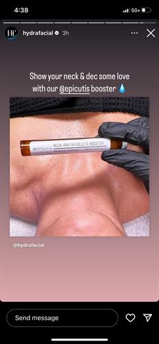 Boosters can be used with your Hydrafacial treatment to target skin concerns. 